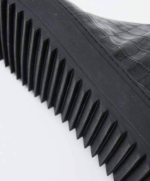 alfredoBANNISTER / アルフレッド・バニスター スニーカー | 【LEON別注】ダブルジップ 型押し スニーカー | 詳細14