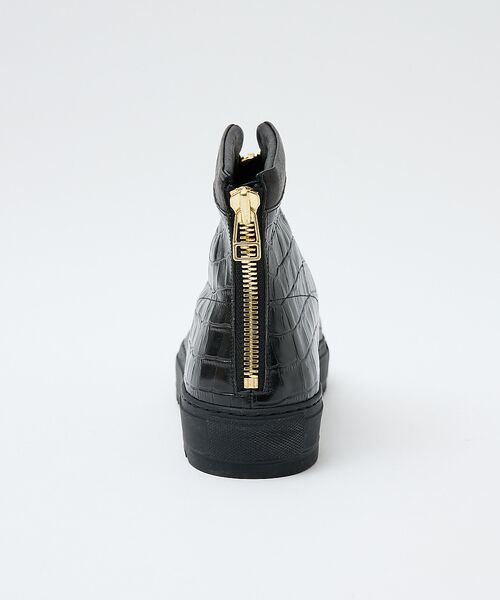 alfredoBANNISTER / アルフレッド・バニスター スニーカー | 【LEON別注】ダブルジップ 型押し スニーカー | 詳細3