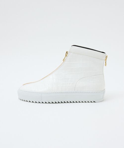 alfredoBANNISTER / アルフレッド・バニスター スニーカー | 【LEON別注】ダブルジップ 型押し スニーカー | 詳細16