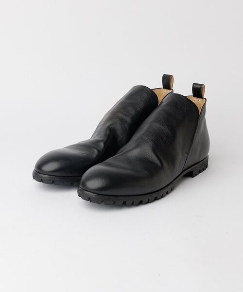 alfredoBANNISTER / アルフレッド・バニスター ブーツ(ショート丈) | 【MADE IN JAPAN】タンクソール ドレープブーツ(ブラック)