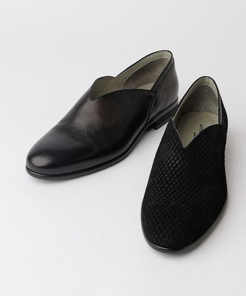 alfredoBANNISTER / アルフレッド・バニスター シューズ | 【26S/S】Vカット レザー スリッポン シューズ【予約】 | 詳細1