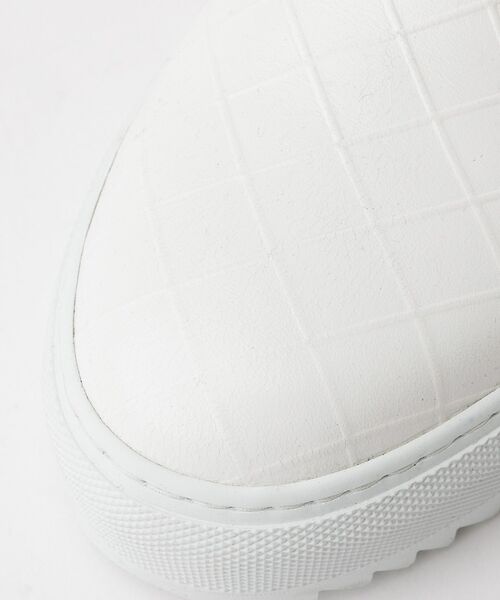 alfredoBANNISTER / アルフレッド・バニスター スニーカー | 【Margom社】厚底シャークソール 格子 レザー スリッポン スニーカー【予約 | 詳細12