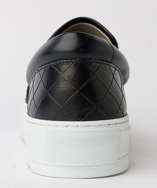 alfredoBANNISTER / アルフレッド・バニスター スニーカー | 【Margom社】厚底シャークソール 格子 レザー スリッポン スニーカー【予約 | 詳細4