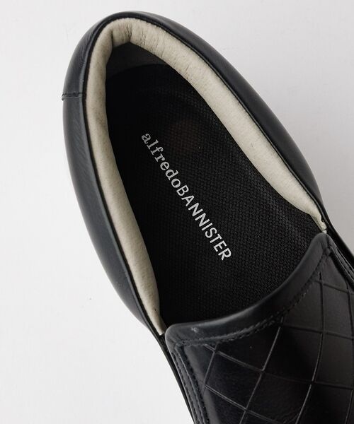 alfredoBANNISTER / アルフレッド・バニスター スニーカー | 【Margom社】厚底シャークソール 格子 レザー スリッポン スニーカー【予約 | 詳細7