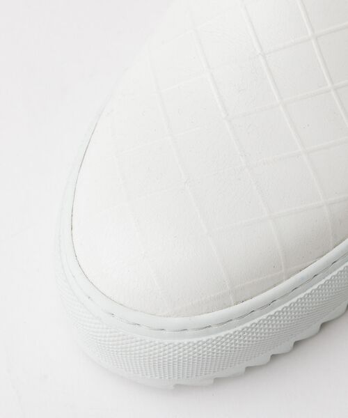 alfredoBANNISTER / アルフレッド・バニスター スニーカー | 【Margom社】厚底シャークソール 格子 レザー スリッポン スニーカー【予約 | 詳細13