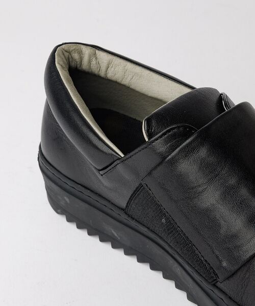 alfredoBANNISTER / アルフレッド・バニスター シューズ | 【Margom社】ビッグストラップ レザー スリッポン スニーカー【予約】 | 詳細5