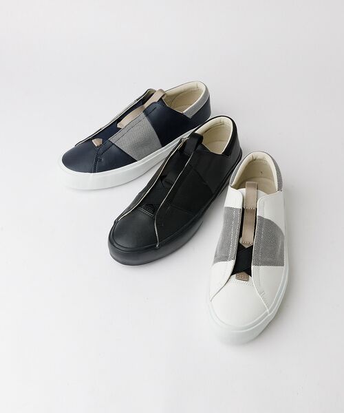 alfredoBANNISTER / アルフレッド・バニスター シューズ | 【26S/S】比翼 スリッポン スニーカー【予約】 | 詳細13