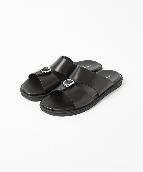 alfredoBANNISTER / アルフレッド・バニスター サンダル | レザー バックル サンダル（ブラック）