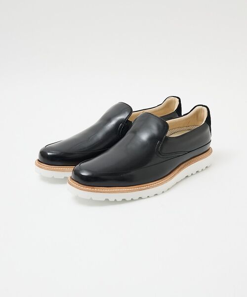 alfredoBANNISTER / アルフレッド・バニスター スニーカー | 【リニューアルモデル】【一部店舗+WEB限定】厚底 レザースリッポン(ブラック)