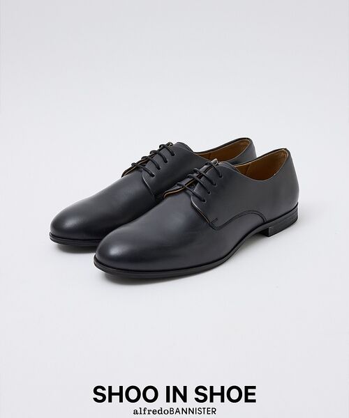 alfredoBANNISTER / アルフレッド・バニスター シューズ | 【SHOO IN SHOE】スタンダード プレーントゥ シューズ 一部店舗+WE(ブラック)