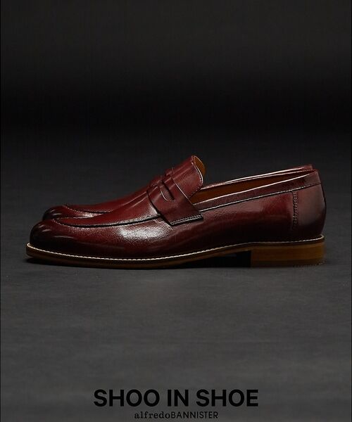 alfredoBANNISTER / アルフレッド・バニスター シューズ | 【SHOO IN SHOE】定番 コインローファー/ビジネスシューズ(ワイン)