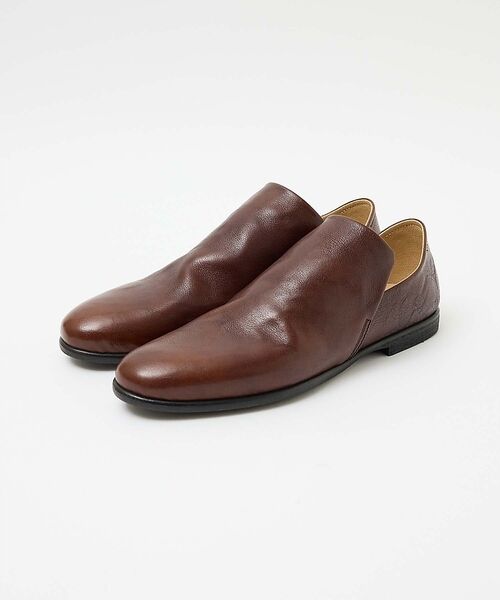 alfredoBANNISTER / アルフレッド・バニスター シューズ | 【再入荷】ソフトレザー ドレープ シューズ(ダークブラウン)
