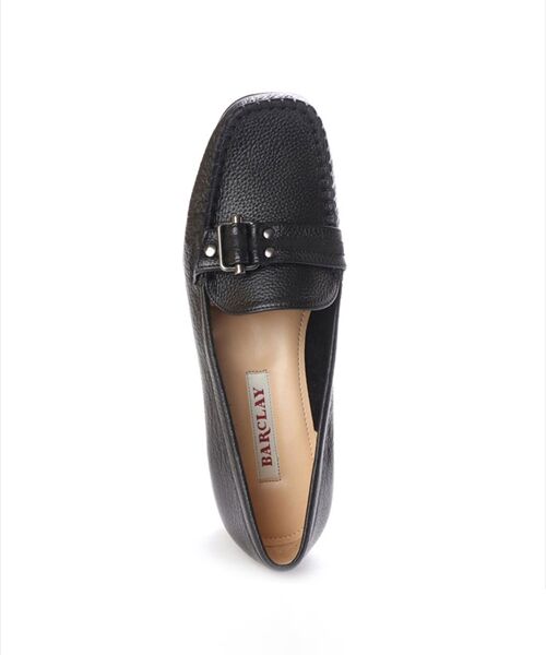 BARCLAY / バークレー フラットシューズ | ベルトデザイン 手編みモカシンパンプス | 詳細3