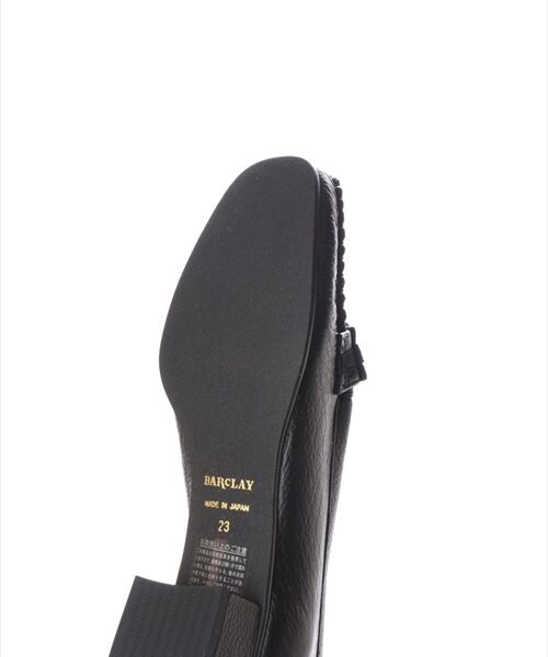 BARCLAY / バークレー フラットシューズ | ベルトデザイン 手編みモカシンパンプス | 詳細4