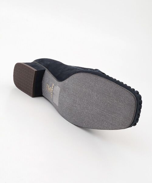 BARCLAY / バークレー フラットシューズ | ベルトデザイン 手編みモカシンパンプス | 詳細10