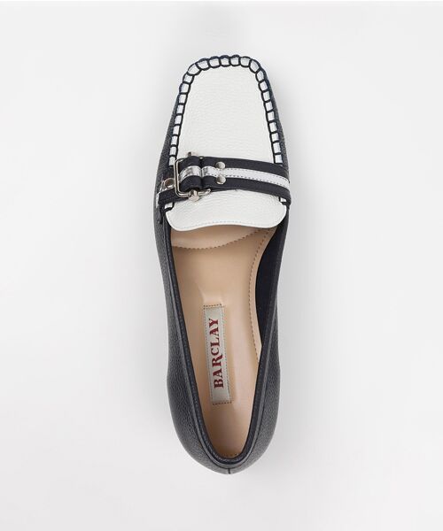 セール】 ベルトデザイン 手編みモカシンパンプス （フラット