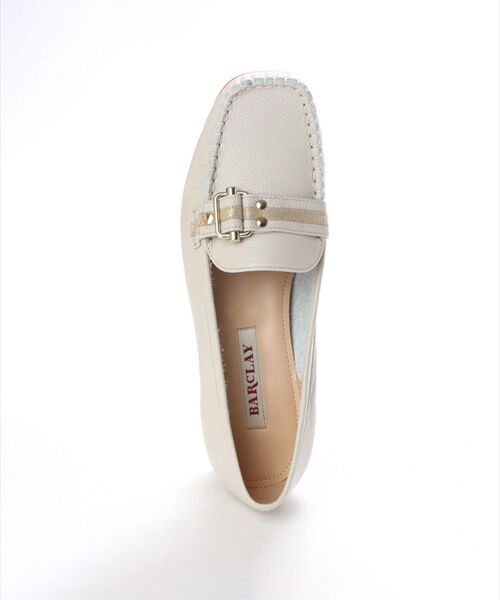 BARCLAY / バークレー ビジネス・ドレスシューズ | ベルトデザイン 手編みモカシンパンプス | 詳細3