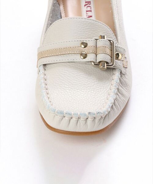 BARCLAY / バークレー ビジネス・ドレスシューズ | ベルトデザイン 手編みモカシンパンプス | 詳細5