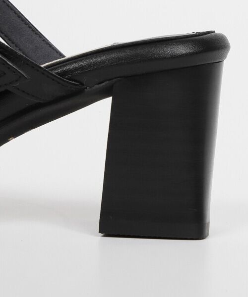BARCLAY / バークレー サンダル | トラッドテイスト ヒールアップミュール | 詳細10