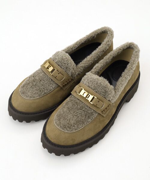 BARCLAY / バークレー ビジネス・ドレスシューズ | ボア素材ローファー | 詳細1