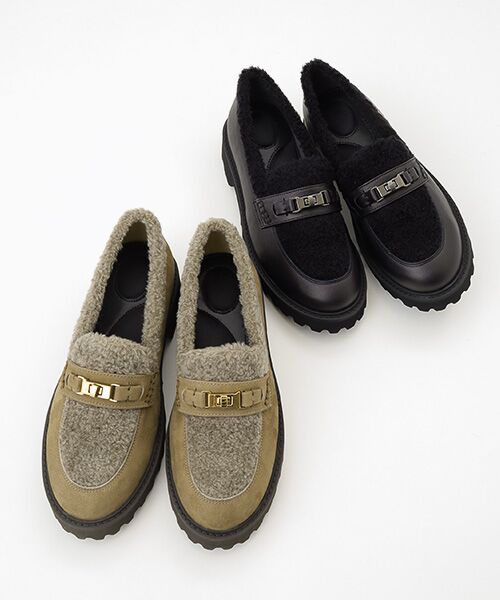 BARCLAY / バークレー ビジネス・ドレスシューズ | ボア素材ローファー | 詳細8