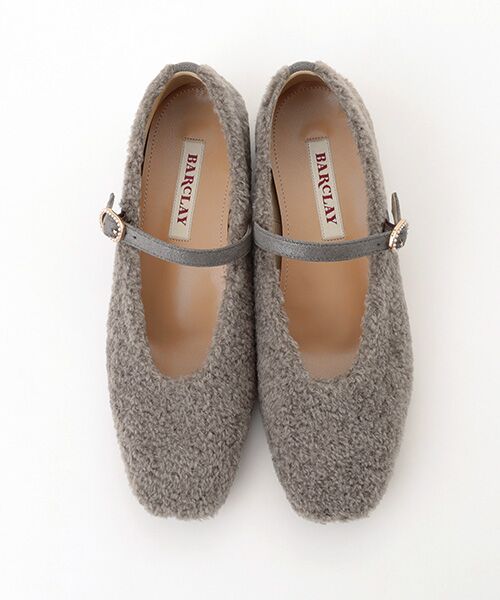 BARCLAY / バークレー フラットシューズ | メリージェーンボアパンプス | 詳細1