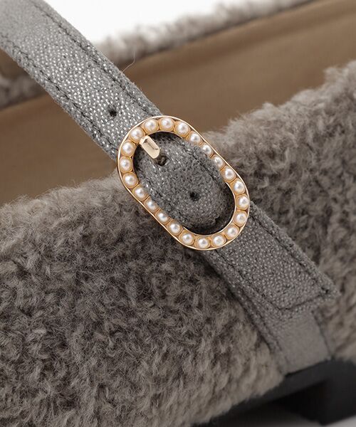 BARCLAY / バークレー フラットシューズ | メリージェーンボアパンプス | 詳細7