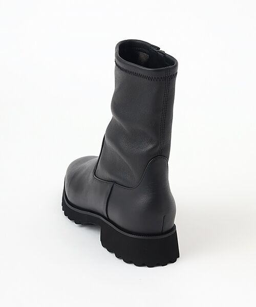 BARCLAY / バークレー ブーツ（ショート丈） | 厚底ソフトスクエアストレッチブーツ | 詳細4