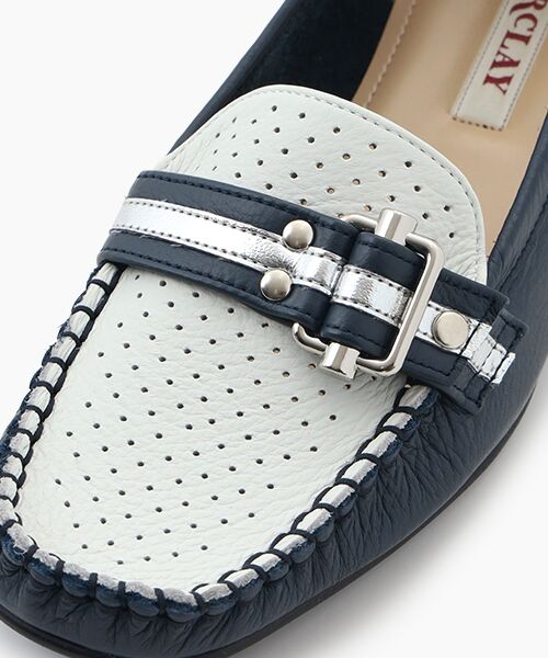 BARCLAY / バークレー ビジネス・ドレスシューズ | パンチングモカシンパンプス | 詳細6