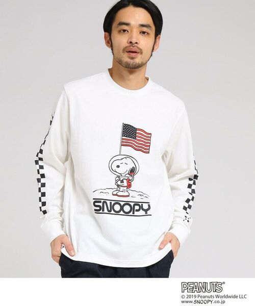 セール Web限定 ピーナッツ 別注 Astro スヌーピー Usaフラッグ Tシャツ カットソー Base Station ベースステーション ファッション通販 タカシマヤファッションスクエア