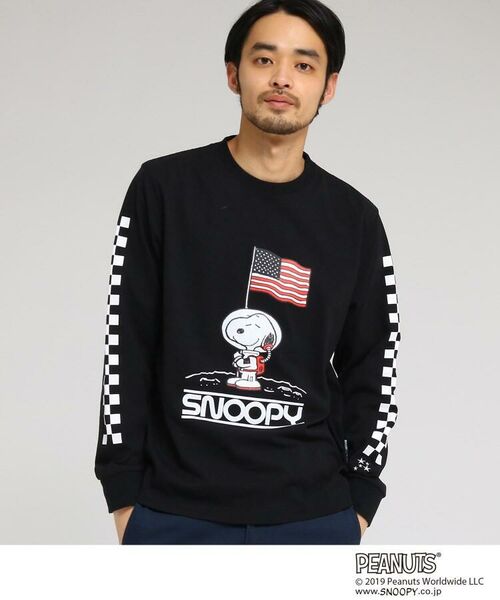 セール Web限定 ピーナッツ 別注 Astro スヌーピー Usaフラッグ Tシャツ カットソー Base Station ベースステーション ファッション通販 タカシマヤファッションスクエア