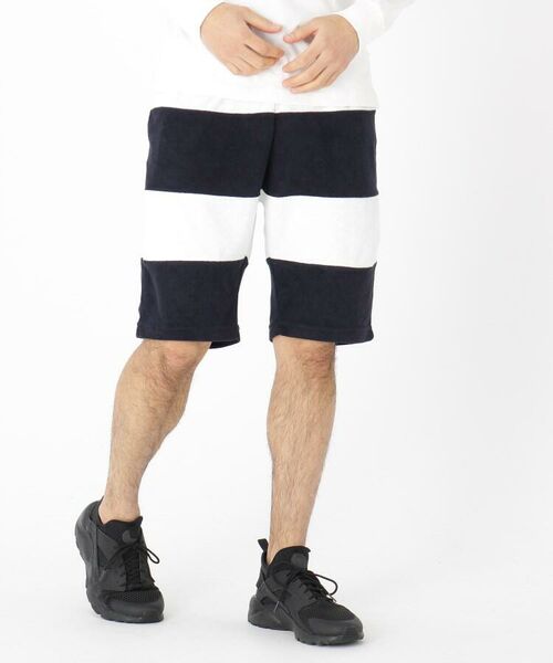 セール パイル ボーダー ショーツ ハーフパンツ ショート ハーフ 半端丈パンツ Base Station ベースステーション ファッション通販 タカシマヤファッションスクエア