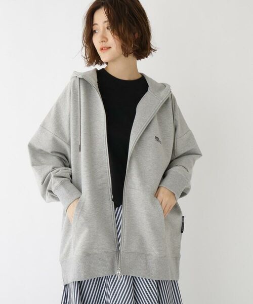 セール 二段 ロゴ ビッグサイズ ロング ジップパーカー パーカー Base Station ベースステーション ファッション通販 タカシマヤファッションスクエア