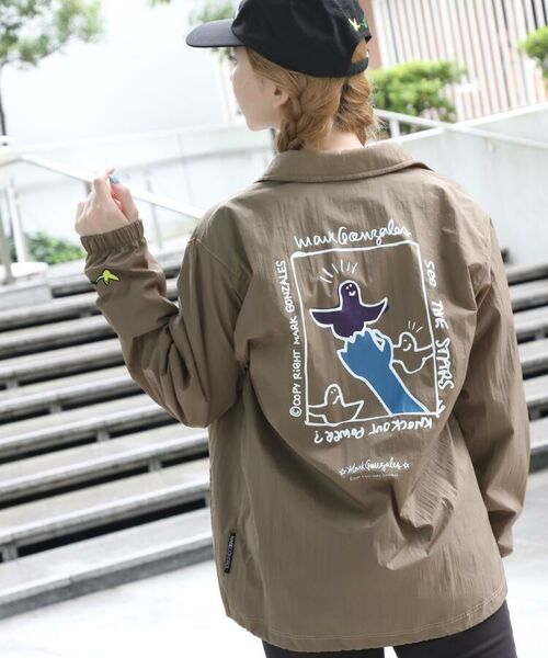 セール Mark Gonzales マークゴンザレス 別注 コーチジャケット ブルゾン Base Station ベースステーション ファッション通販 タカシマヤファッションスクエア