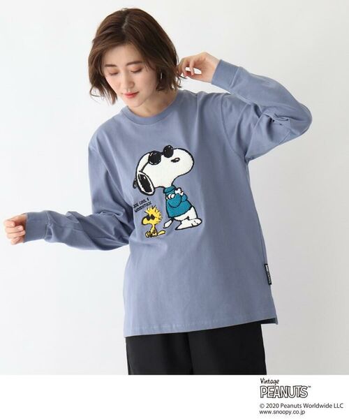 セール ピーナッツ Peanuts別注 さがら刺繍スヌーピー ロンt カットソー Base Station ベースステーション ファッション通販 タカシマヤファッションスクエア