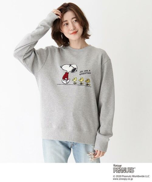セール ピーナッツ Peanuts別注 スヌーピー スウェットクルーネック パーカー Base Station ベースステーション ファッション通販 タカシマヤファッションスクエア