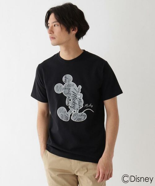 セール Disney ディズニー シルエットパッチワーク刺繍 ミッキーマウス 半袖t Tシャツ Base Station ベースステーション ファッション通販 タカシマヤファッションスクエア