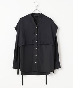 B DONNA / ビドンナ 【日本製】バックプリントシャツ セール】 【日本製】バックプリントシャツ （その他トップス