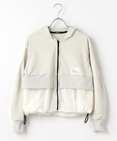 B DONNA / ビドンナ パーカー | 【日本製】ポリエステル　フルジップパーカー