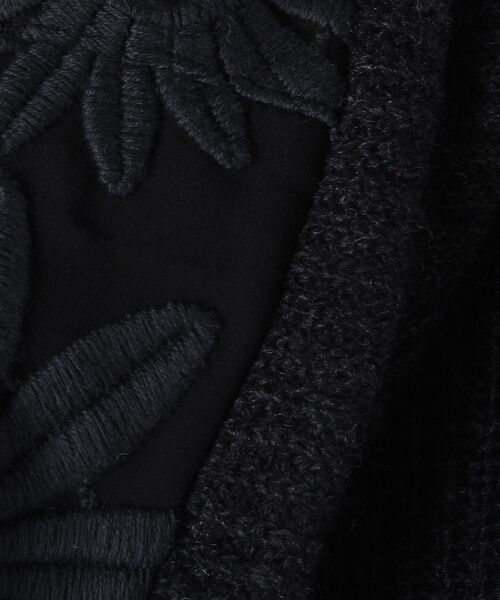 BEARDSLEY / ビアズリー ニット・セーター | 花刺繍オフタートル | 詳細8