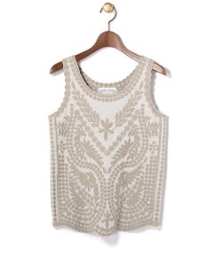 BEARDSLEY / ビアズリー キャミソール・チューブトップ | 刺繍タンク