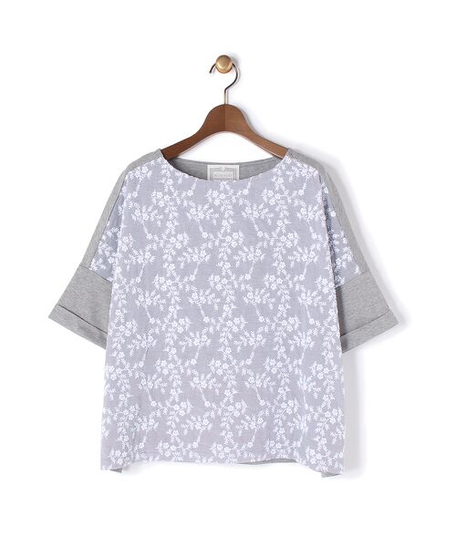 花刺繍半袖Tシャツ （カットソー）｜BEARDSLEY / ビアズリー 