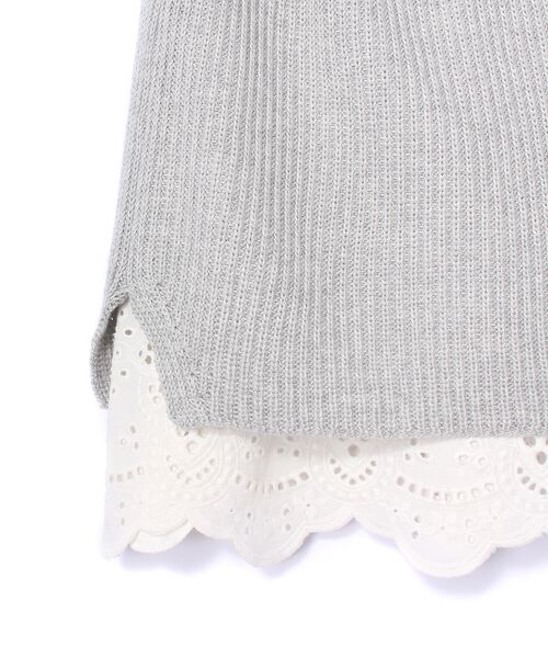 BEARDSLEY / ビアズリー ニット・セーター | 裾刺繍インナーニット | 詳細4