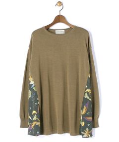 BEARDSLEY / ビアズリー ニット・セーター | サイド花プリントニット