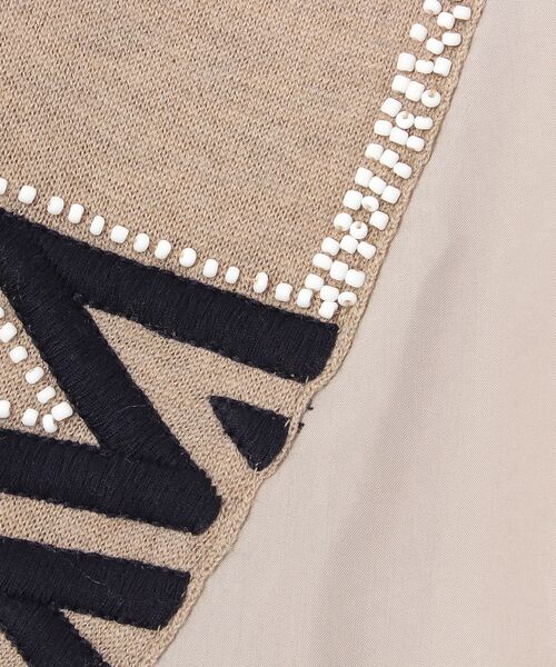 BEARDSLEY / ビアズリー ニット・セーター | 裾刺繍×ビーズチュニックニット | 詳細5