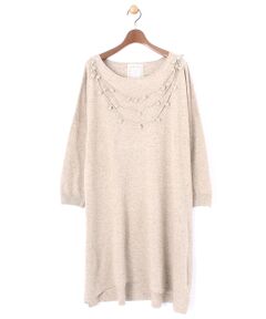 BEARDSLEY / ビアズリー ニット・セーター | ポンポンネックレスチュニック