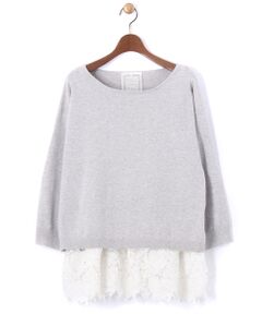 BEARDSLEY / ビアズリー ニット・セーター | 《WEB限定》レースキャミソール付きニット