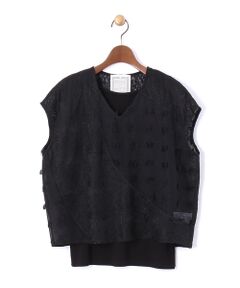 BEARDSLEY / ビアズリー シャツ・ブラウス | 刺繍コンビプルオーバー