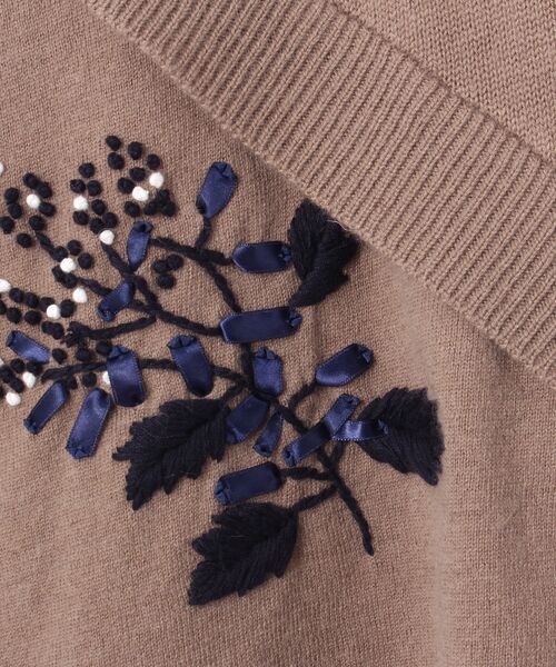 BEARDSLEY / ビアズリー ニット・セーター | リボン刺繍チュニック | 詳細6
