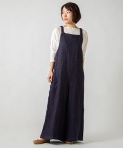 BEARDSLEY / ビアズリー ミニ丈・ひざ丈ワンピース | リネンワイドサロペット